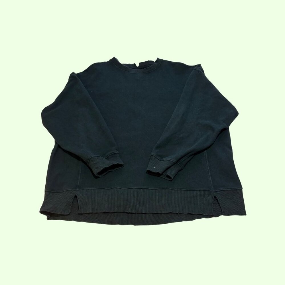 Aerie "The Chill Crew" Sweatshirt, Black, Size L